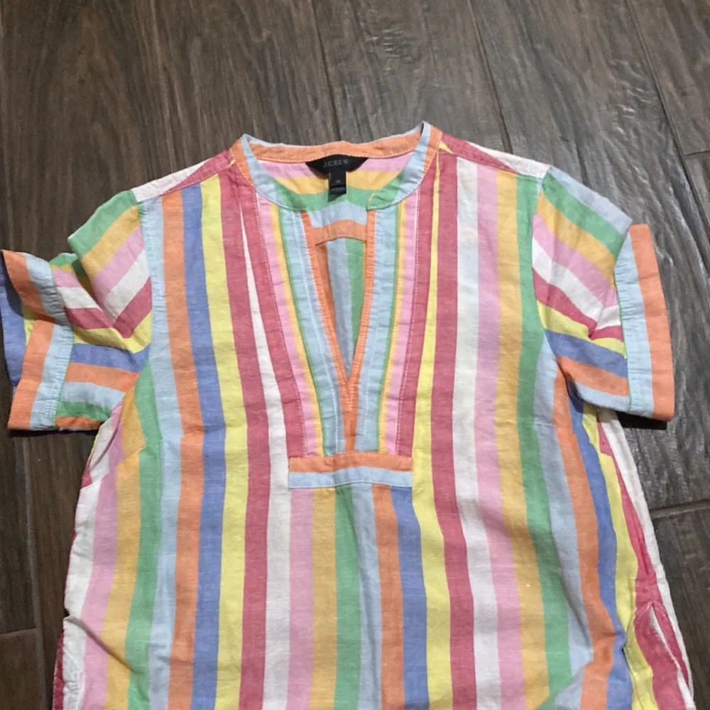 JCrew striped colorful dress